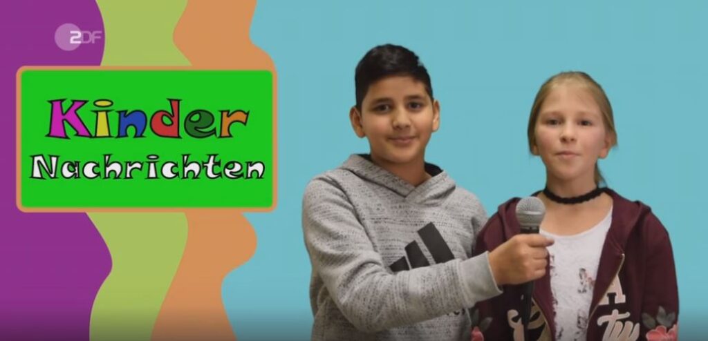 Seite des ZDF zum Wettbewerb Kindernachrichten